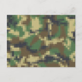Pixel Camouflage Briefkaart (Voorkant)