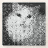 Pixel Cat Glass onderzetter (Voorkant)