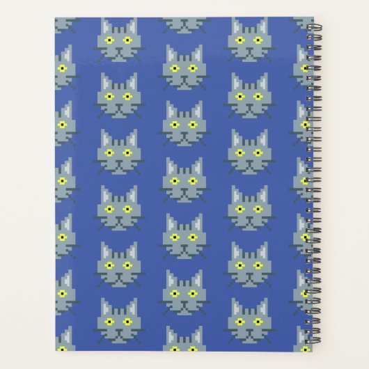 Pixel Cat Patroon Planner (Achterkant)