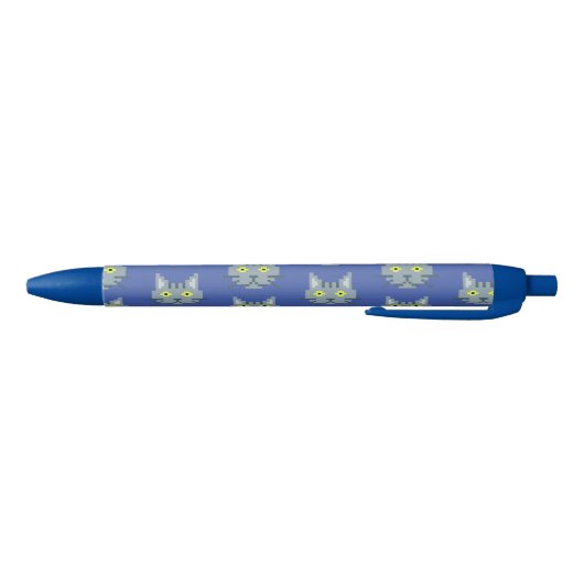 Pixel Cat Patroon Zwarte Inkt Pen (Bodem)