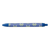 Pixel Cat Patroon Zwarte Inkt Pen (Voorkant)