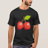 Pixel Cherry Summer Fruit 8 bit Fruit T-shirt (Voorkant)