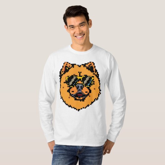 Pixel-chow T-shirt (Voorkant volledig)