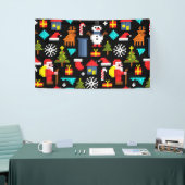 Pixel Christmas Spandoek (Beurs)