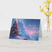 Pixel Christmas Wonderland Kaart (Gele Bloem)