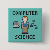 Pixel Computer Science Button (Voorkant)