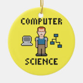 Pixel Computer Science Circle Ornament (Voorkant)