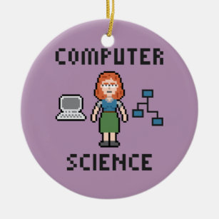 Pixel Computer Science - Vrouw - Circle Ornament