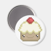 pixel cupcake magneet (Voorkant / Achterkant)