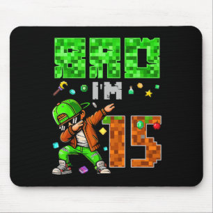 Pixel Dab Gamer Style Verjaardagscadeau voor jonge Muismat
