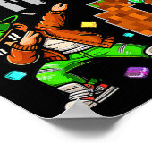 Pixel Dab Gamer Style Verjaardagscadeau Voor Jonge Poster (Hoek)