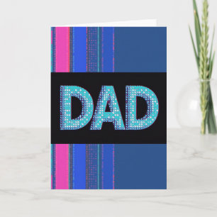 Pixel Dads Day Glow-in-de-kaart Kaart