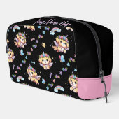 Pixel De Puppicorn Whimsical Hond Toilettas Toilettasje (Rechterhoek)