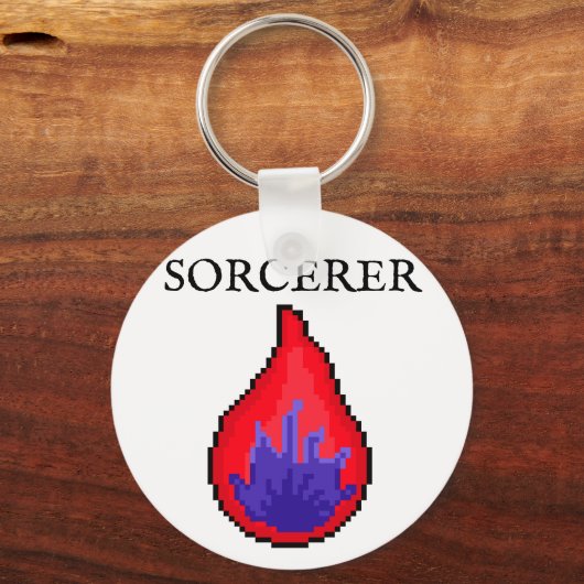 Pixel D'nD Class Sorcerer Sleutelhanger (Voorkant)