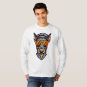 Pixel Doberman Pinscher T-shirt (Voorkant volledig)