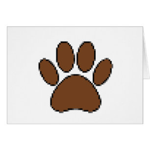 Pixel Dog Paw Print