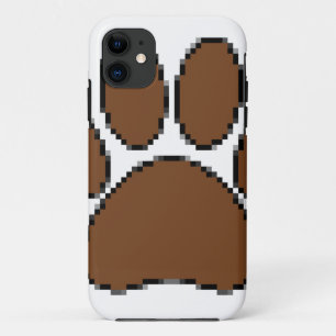 Pixel Dog Paw Print Case-Mate iPhone Case