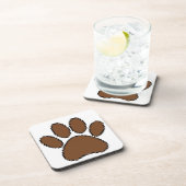 Pixel Dog Paw Print Drankjes Onderzetter (Rechterzijde)