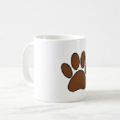 Pixel Dog Paw Print Koffiemok (Voorkant links)