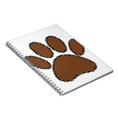 Pixel Dog Paw Print Notitieboek (Rechterzijde)