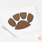 Pixel Dog Paw Print Ovale Sticker (Envelop)
