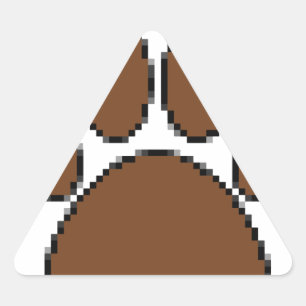 Pixel Dog Paw Print Sticker