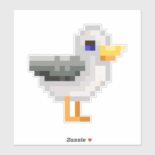 Pixel Duck Sticker (Vel)