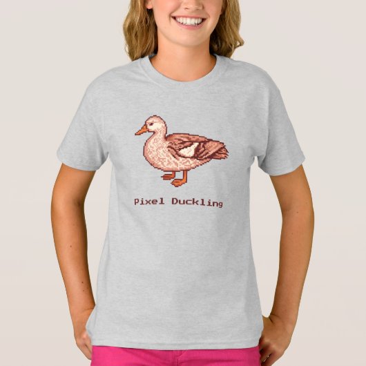 Pixel Duckling, moderne Pixel Art  T-shirt (Voorkant)