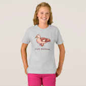Pixel Duckling, moderne Pixel Art  T-shirt (Voorkant volledig)