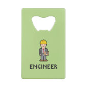 Pixel Engineer Bottle Opener Creditkaart Flessenopener (Achterkant)