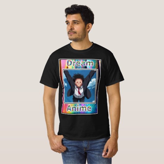 Pixel Face Dream Anime T-shirt (Voorkant volledig)