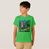 Pixel Friends: Bosbescherming (fox) #06 T-shirt (Voorkant volledig)