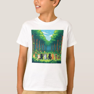 Pixel Friends: Bosbescherming (katten) #12 T-shirt
