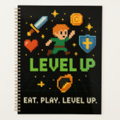 Pixel Gamer Planner – Level Up Retro Organizer (Voorkant)