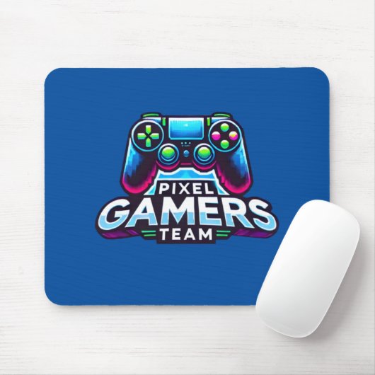 Pixel Gamers Team – Blue Gamer Muismat (Met muis)