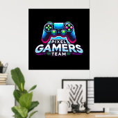 Pixel Gamers Team – Next Gen Player Poster (Thuiskantoor)