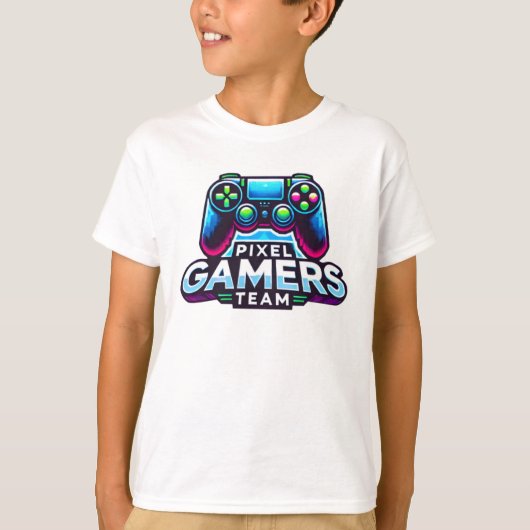 Pixel Gamers-team T-shirt (Voorkant)