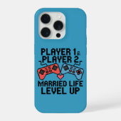 Pixel Gaming Couple Level Up Design iPhone Hoesje (Achterkant)