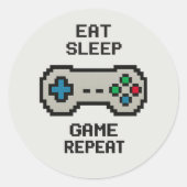 Pixel Gaming Stickers – Fun Laptop & Console Decal (Voorkant)
