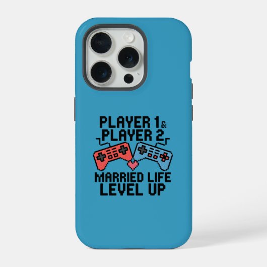 Pixel-gamingstel Level Up-ontwerp iPhone Hoesje (Achterkant)