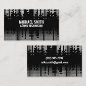 Pixel Geluidsbar Achtergrond Visitekaartje (Voorkant / Achterkant)