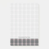 Pixel geplakt in grijs met rode streep post-it® notes (Voorkant)