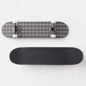 Pixel geplakt in grijs met rode streep skateboard (Horizontaal)