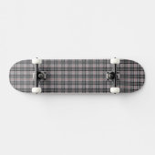 Pixel geplakt in grijs met rode streep skateboard (Horizontaal)