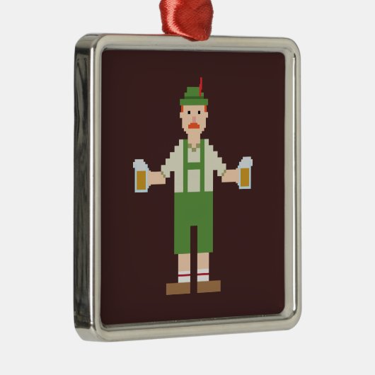 Pixel German Metalen Ornament (Rechts)