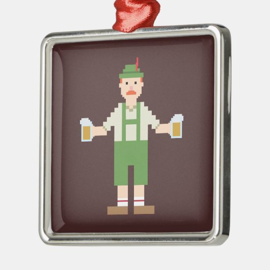 Pixel German Metalen Ornament (Links)