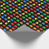 Pixel Ghost Arcade Gamer Birthday Design Cadeaupapier (Hoek)