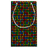 Pixel Ghost Arcade Gamer Verjaardag Design Klein Cadeauzakje (Achterkant)