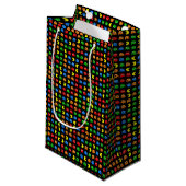 Pixel Ghost Arcade Gamer Verjaardag Design Klein Cadeauzakje (Voorkant Gekanteld)