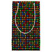 Pixel Ghost Arcade Gamer Verjaardag Design Klein Cadeauzakje (Voorkant)